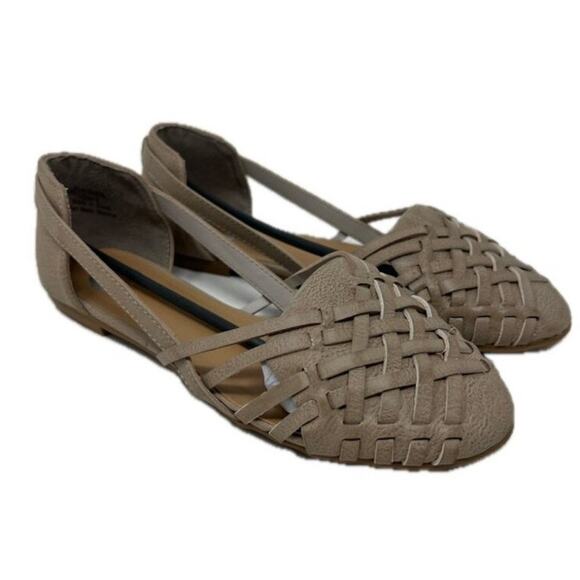 Women's Journee Collection Ekko Slip On Woven Flat Gray 6 - Picture 1 of 7